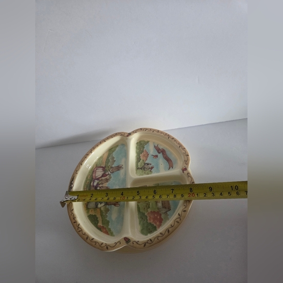 Vintage Pecoware Peter Rabbit Divided Plastic Plate - Picture 6 of 6